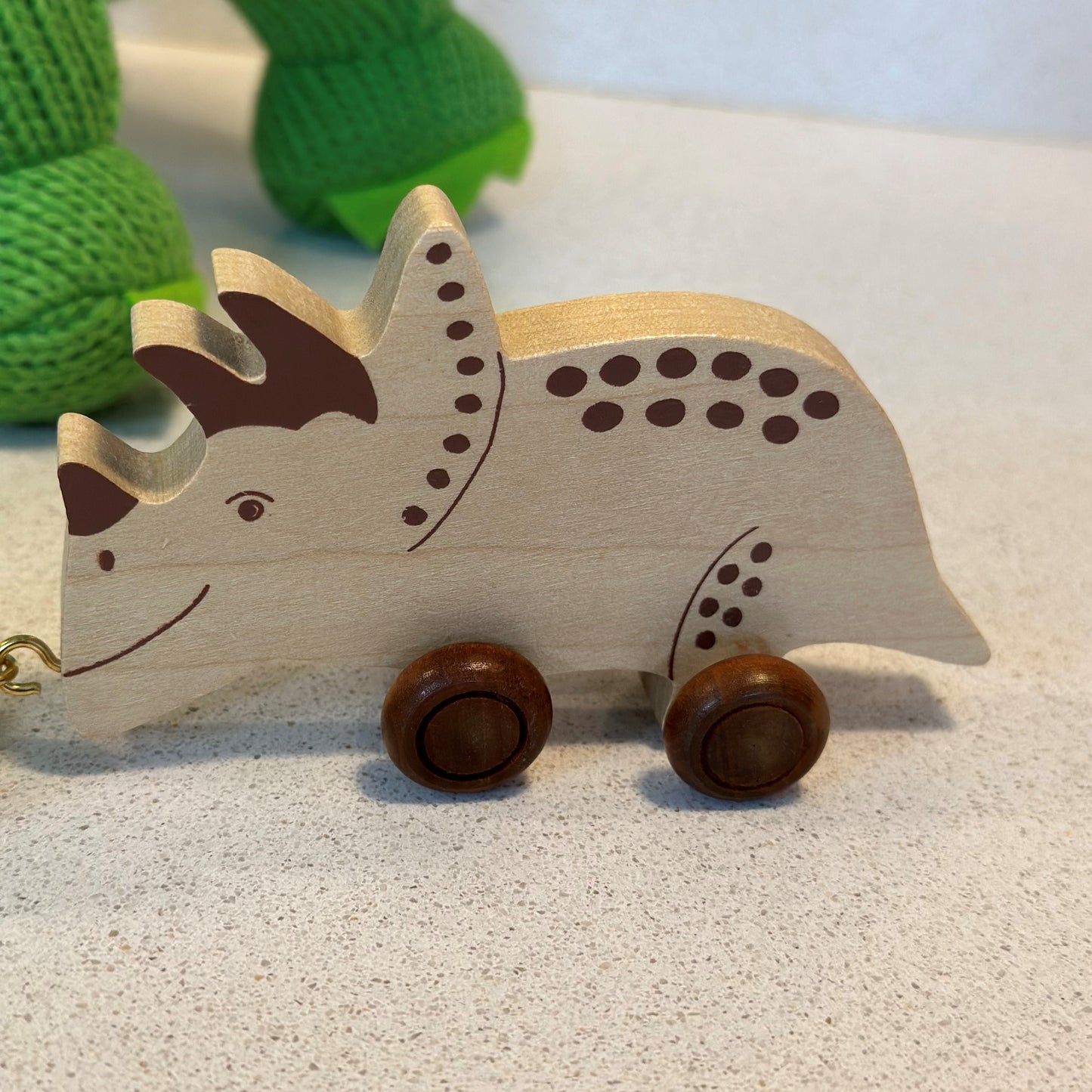 Personalised Dinosaur Wooden Name Train
