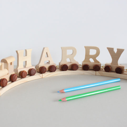 Personalised Wooden Name Train